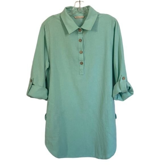 Soft Surroundings Cotton Tunic Top - Picture 4 of 11